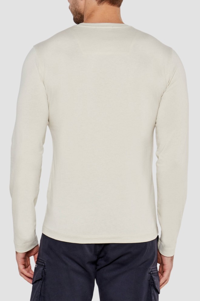 AERONAUTICA MILITARE Bej bărbați cu mânecă lungă