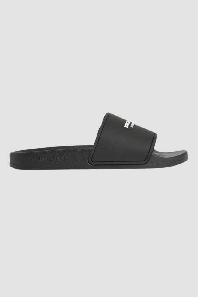 KARL LAGERFELD Negru bărbați KONDO RSG Logo flip-flops