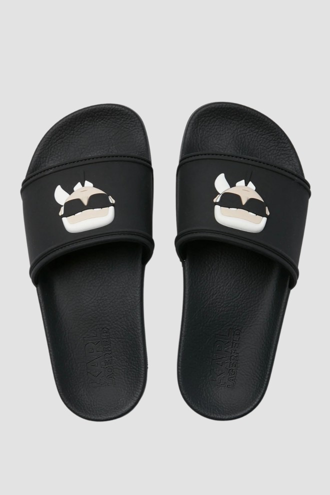 KARL LAGERFELD Women's black KONDO 2.0 Karl NFT flip-flops