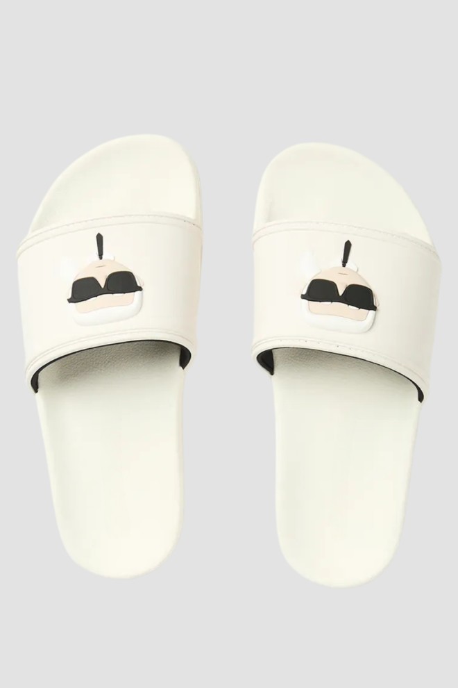 KARL LAGERFELD Flip-flops KONDO 2.0 Karl NFT alb, pentru femei
