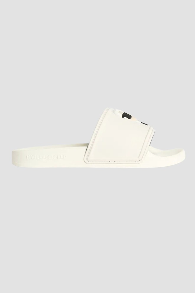 KARL LAGERFELD Flip-flops KONDO 2.0 Karl NFT alb, pentru femei