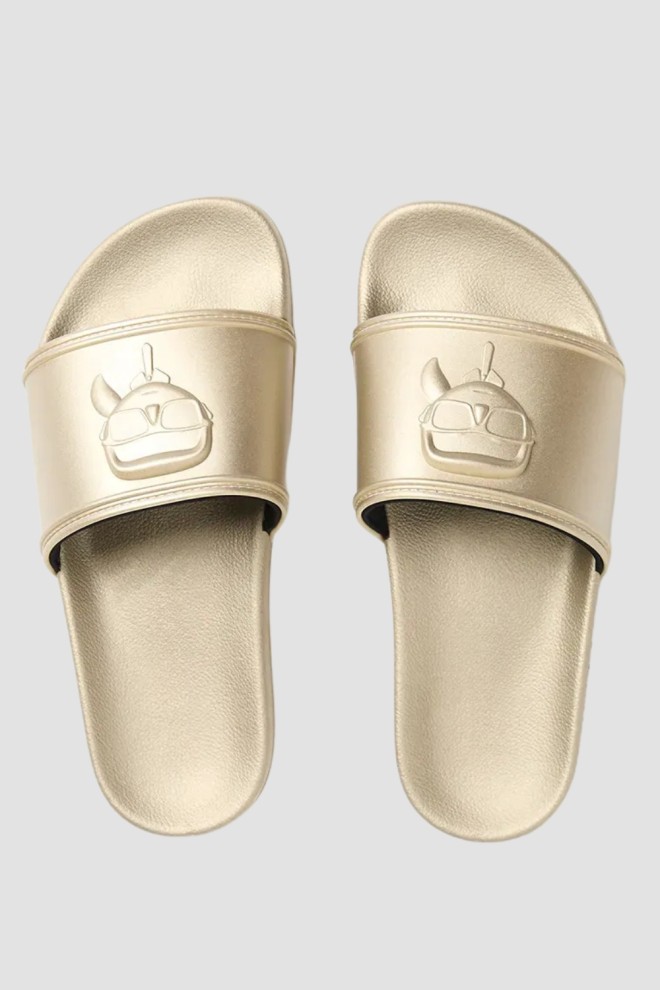 KARL LAGERFELD Femei aur KONDO 2.0 Karl NFT Relief flip-flops