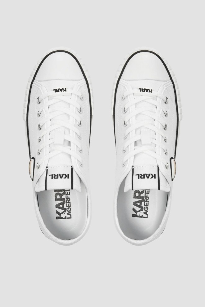 Adidași KARL LAGERFELD KAMPUS MAX NFT albi pentru femei