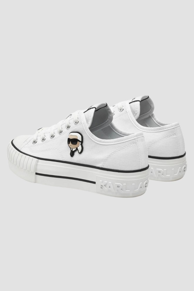 Adidași KARL LAGERFELD KAMPUS MAX NFT albi pentru femei