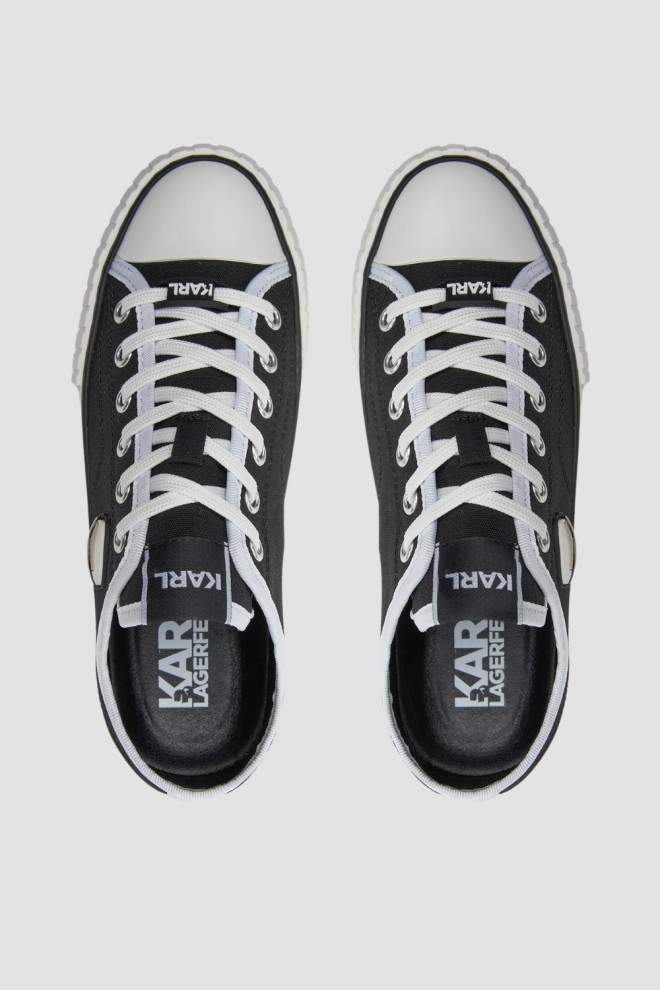 KARL LAGERFELD Czarne trampki damskie KAMPUS MAX NFT