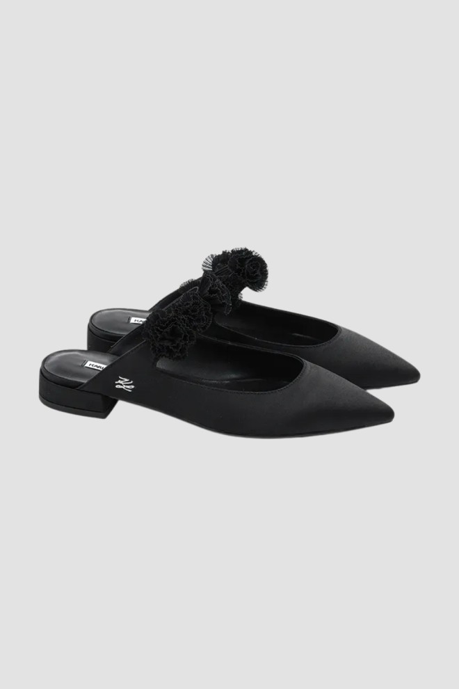 KARL LAGERFELD Negru balerini pentru femei KERRIE