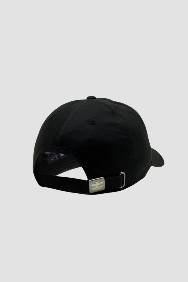 AERONAUTICA MILITARE Black men's baseball cap