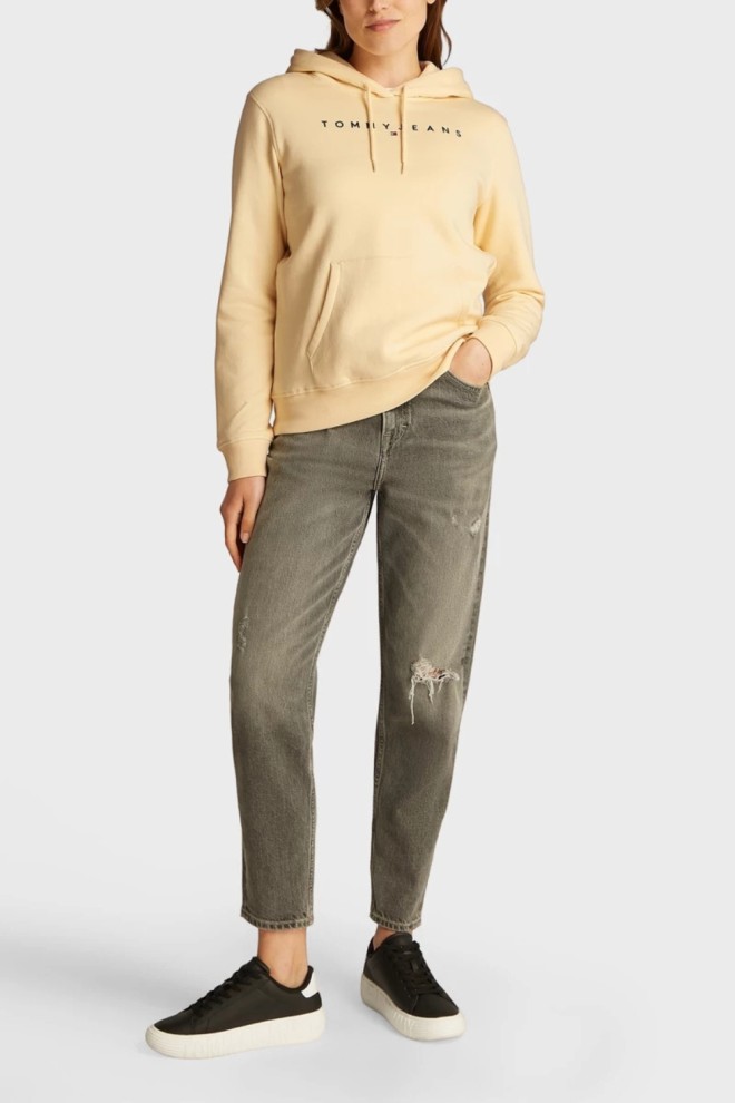 TOMMY JEANS Yellow women's sweatshirt