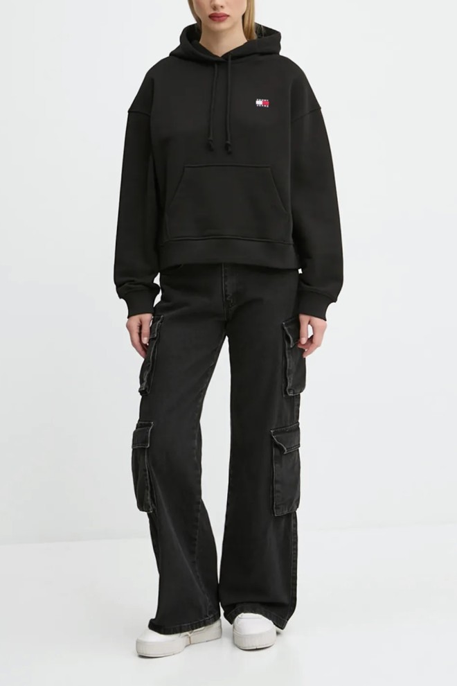 TOMMY JEANS Black women's sweatshirt