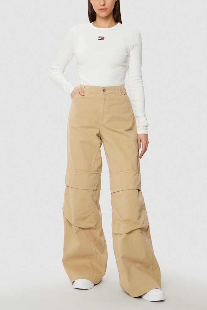 TOMMY JEANS Mâneci lungi bej pentru femei