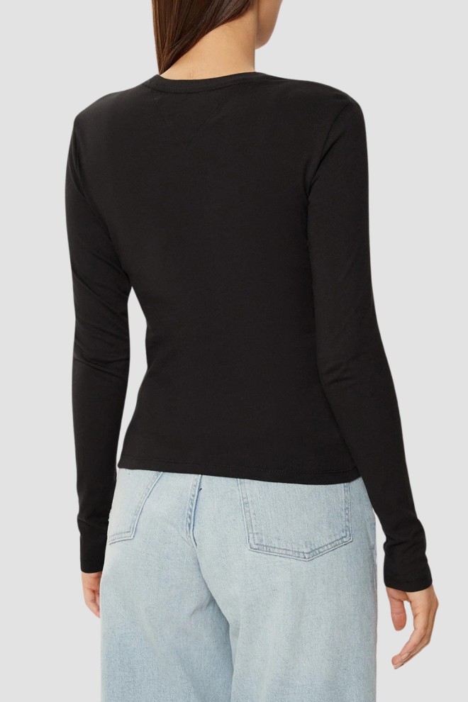 TOMY JEANS Czarny damski longsleeve