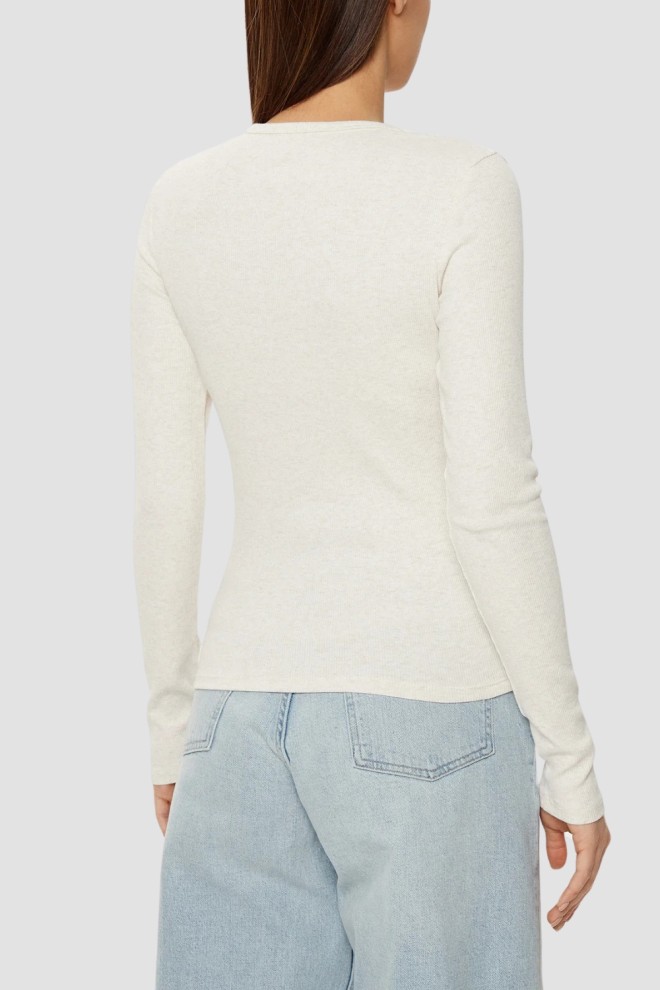 TOMMY JEANS Beżowy damski longsleeve