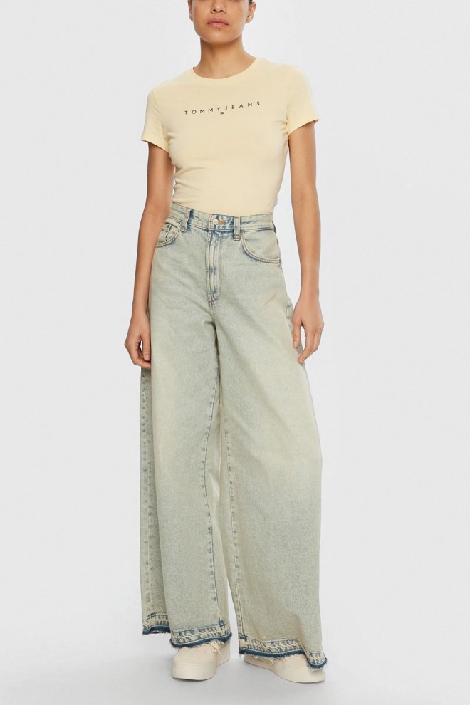 TOMMY JEANS Tricou galben pentru femei