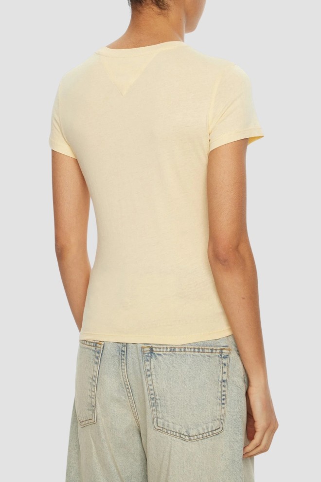 TOMMY JEANS Tricou galben pentru femei