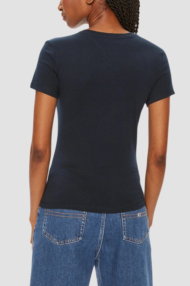 TOMMY JEANS Navy blue women's t-shirt