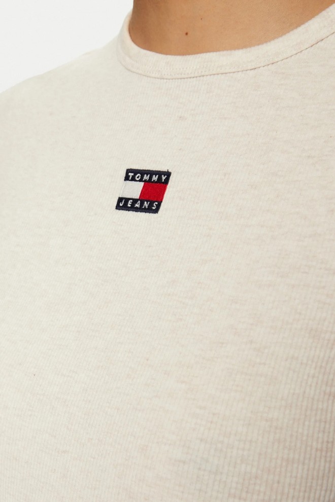 TOMMY JEANS Beige women's t-shirt
