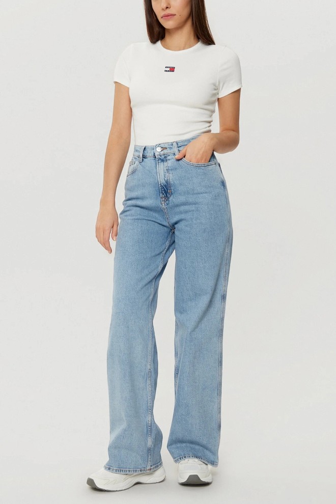 TOMMY JEANS Tricou ecru pentru femei