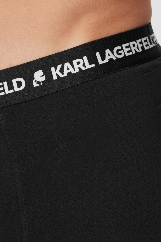 KARL LAGERFELD Boxer negru pentru bărbați 3PACK