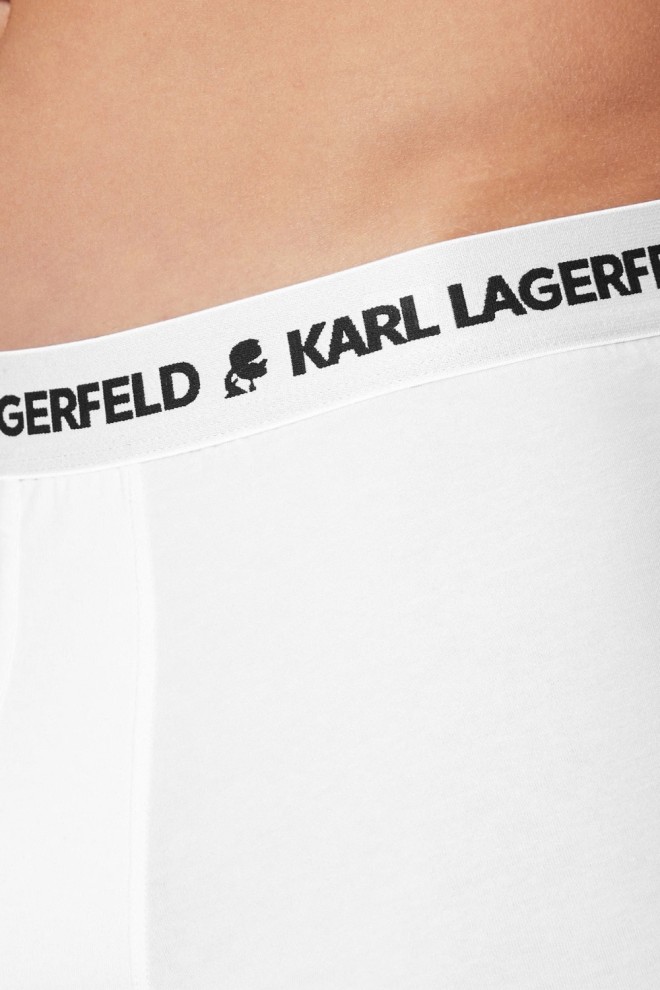 KARL LAGERFELD Boxer alb pentru bărbați 3PACK