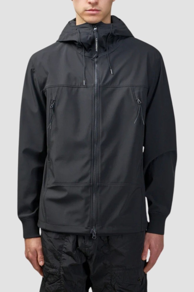C.P. COMPANY Jachetă bărbătească neagră tip windbreaker Îmbrăcăminte de exterior