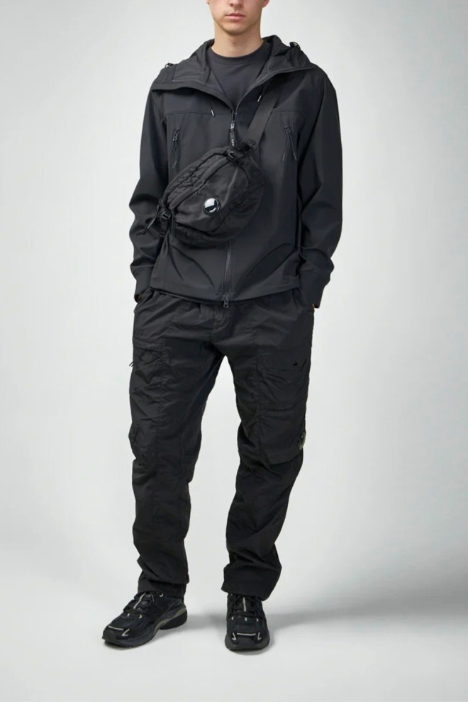 C.P. COMPANY Czarna męska kurtka wiatrówka Outerwear