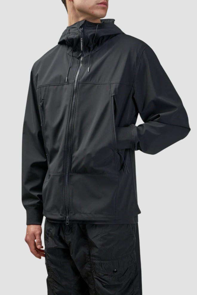 C.P. COMPANY Jachetă bărbătească neagră tip windbreaker Îmbrăcăminte de exterior