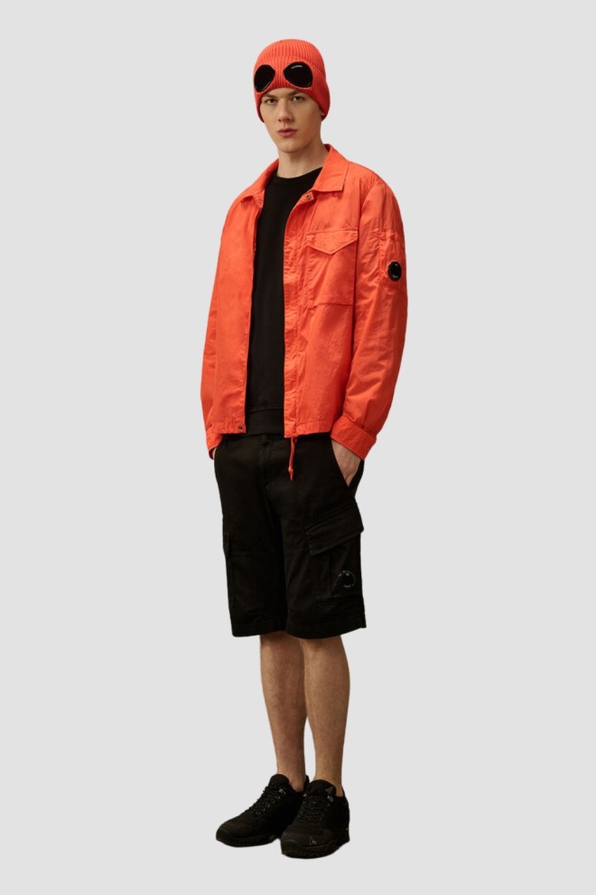 C.P. COMPANY Pantaloni scurți Bermuda-Cargo negri pentru bărbați