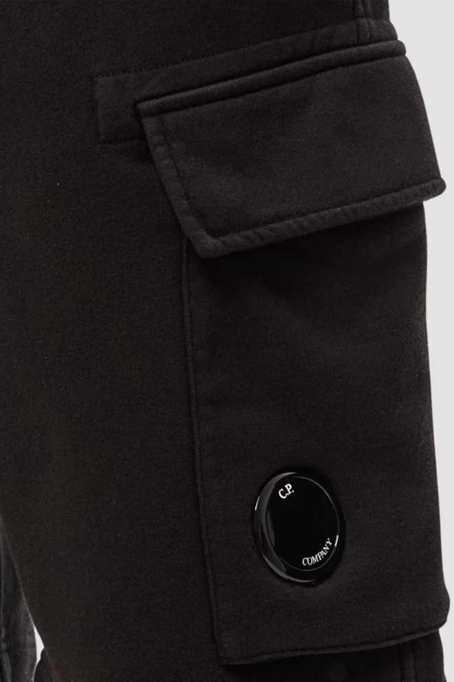 C.P. COMPANY Black Men's Bermuda-Cargo Shorts