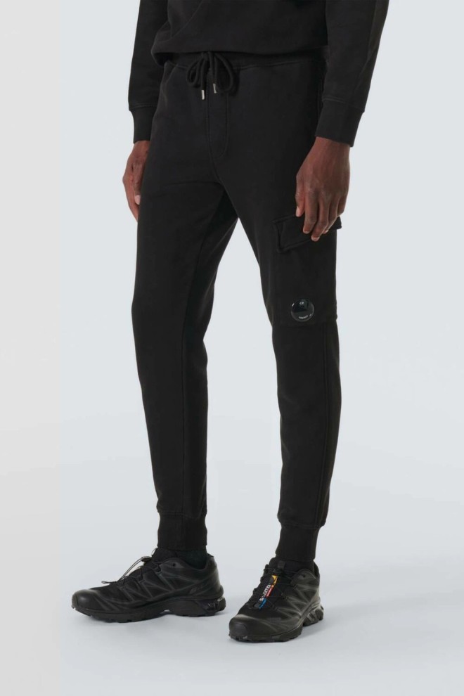 C.P. COMPANY Pantaloni de trening Cargo negri pentru bărbați