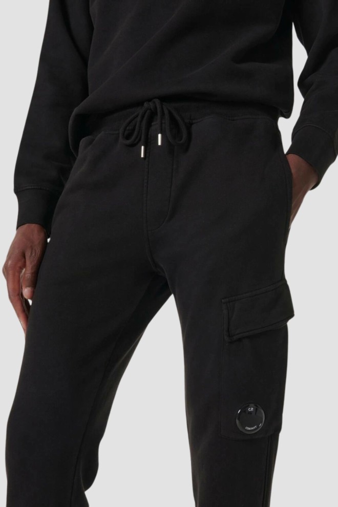 C.P. COMPANY Black men's Cargo sweatpants