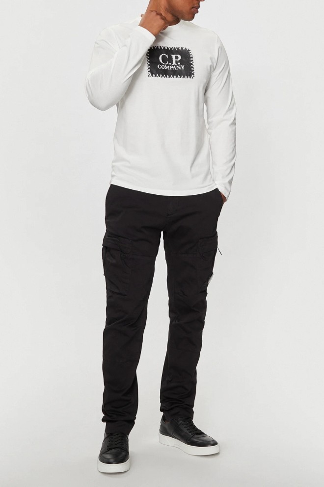 C.P. COMPANY Biały męski longsleeve