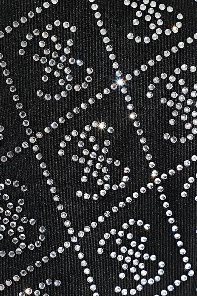 Жіноча кепка GUESS Чорна з цирконами