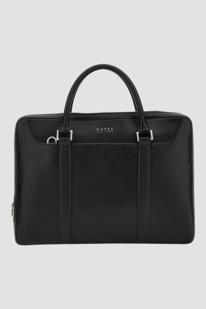 GUESS Black Parma briefcase