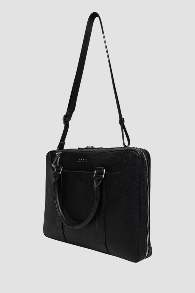 GUESS Black Parma briefcase