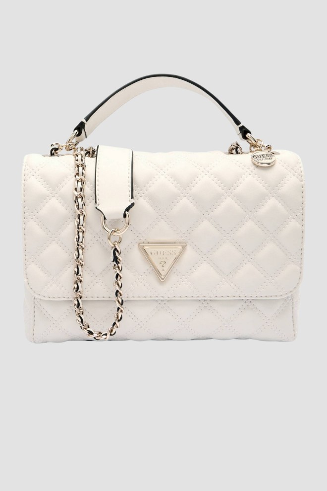 GUESS Стьобана сумочка екрю Giully 2