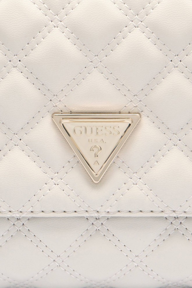 GUESS Стьобана сумочка екрю Giully 2
