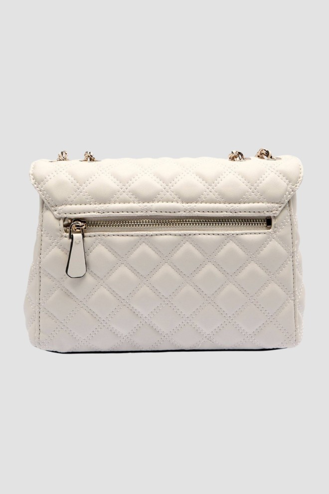 GUESS Стьобана сумочка екрю Giully 2