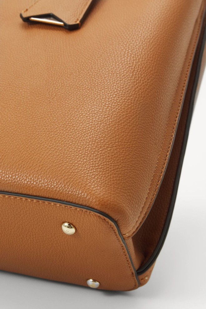 GUESS Brown Meridian Girlfriend women's shopper bag