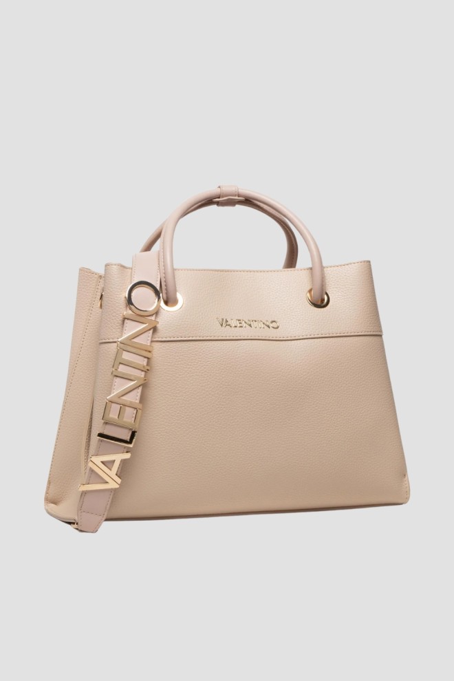 VALENTINO Beige Alexia shopper bag