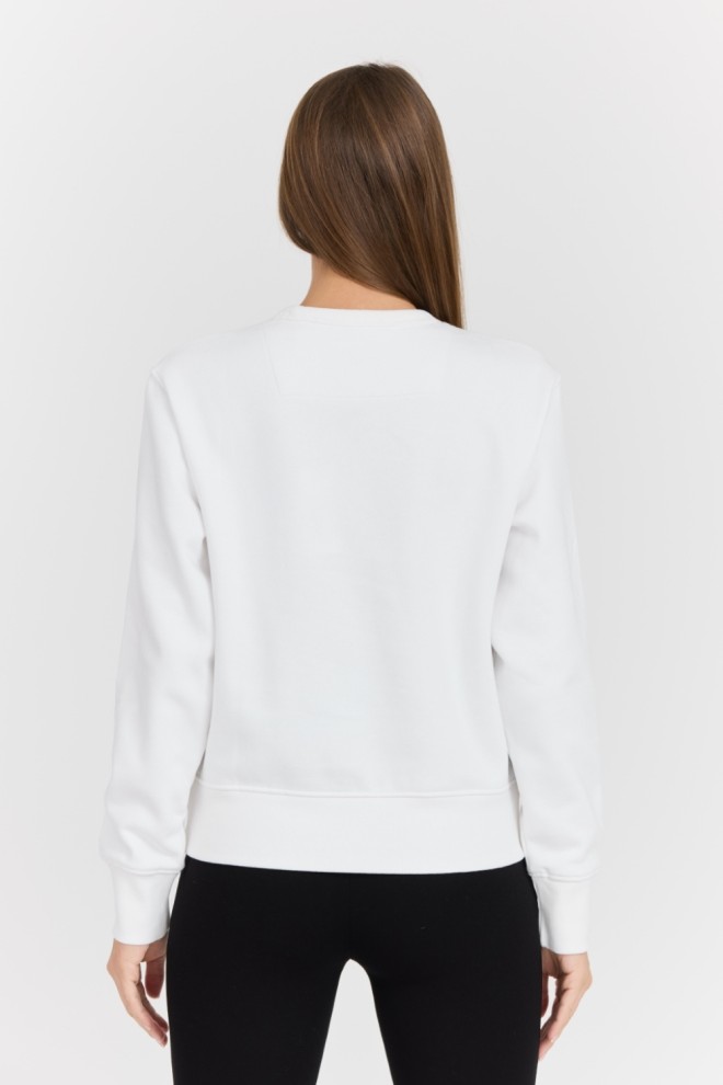 Guess Білий жіночий світшот з логотипом Original Fleece