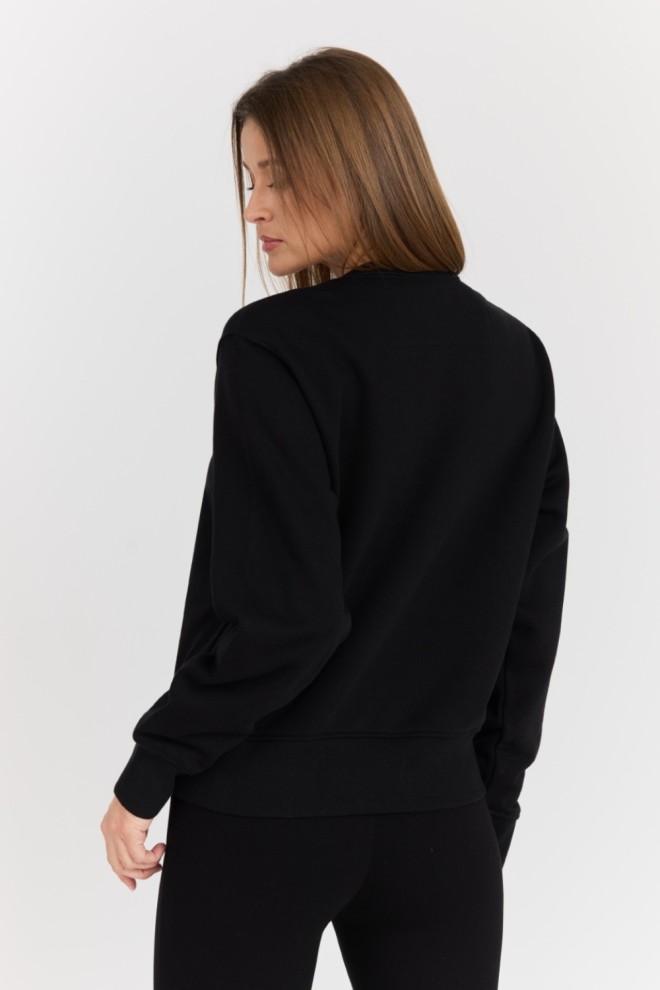 Guess Чорний жіночий флісовий світшот з логотипом