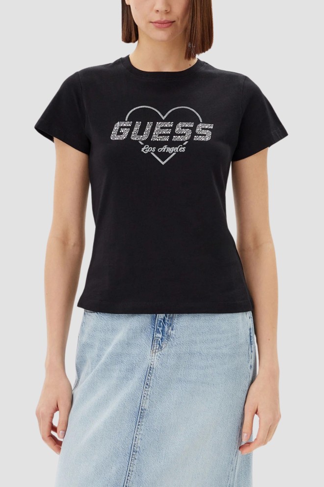 Жіноча футболка GUESS Black Narciso