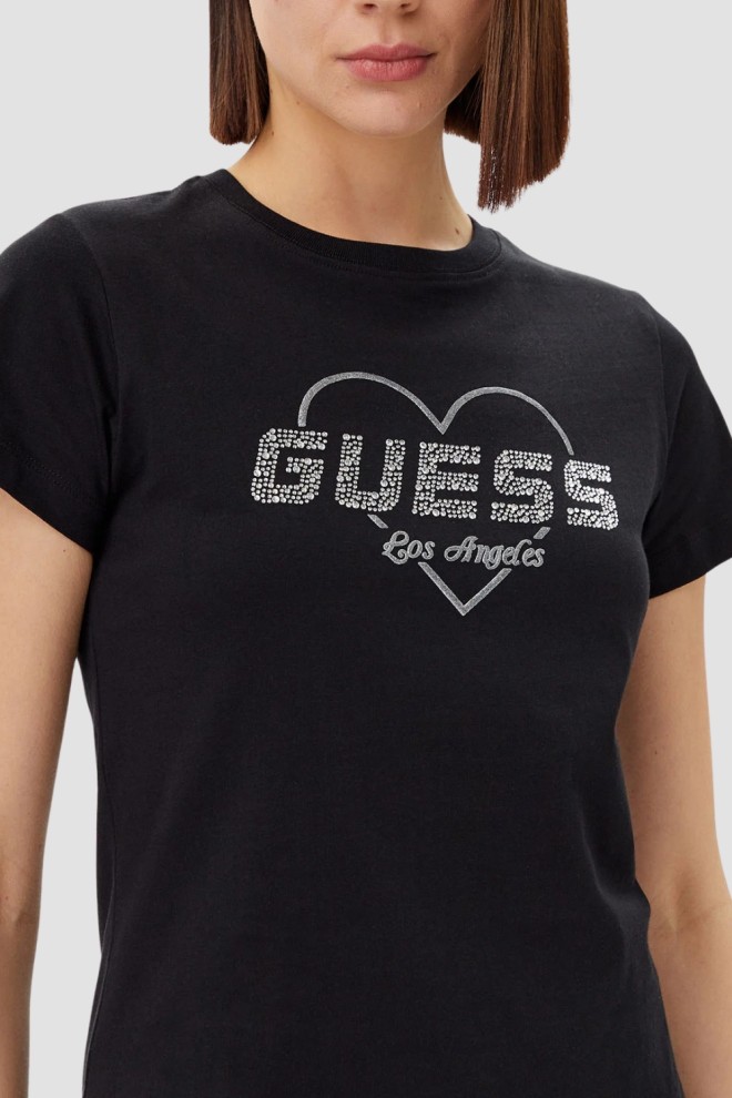 Жіноча футболка GUESS Black Narciso