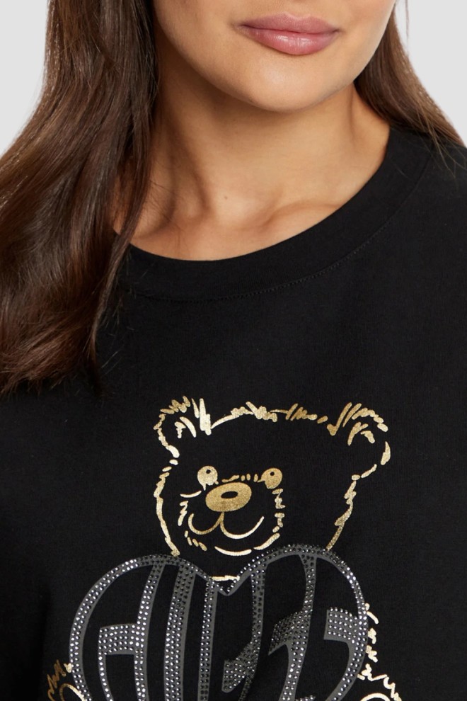 GUESS Black women's Bear Boxy t-shirt