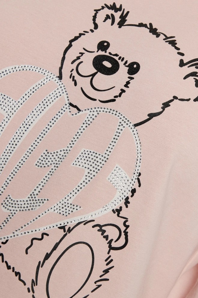 Рожева жіноча футболка GUESS Bear Boxy