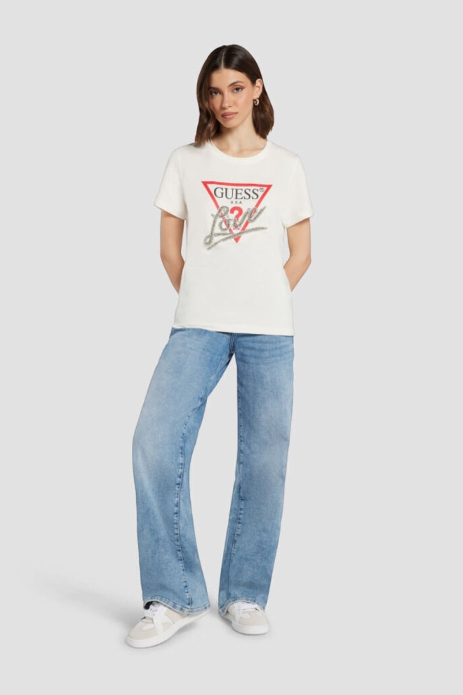 GUESS White Women's Love Tee