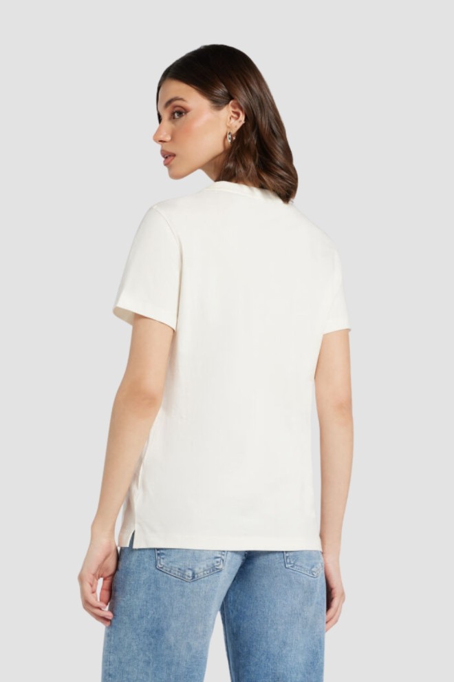 GUESS Biały t-shirt damski Love Tee