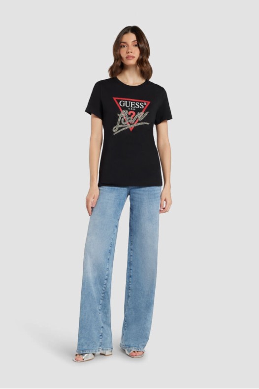 GUESS Czarny damski t-shirt...