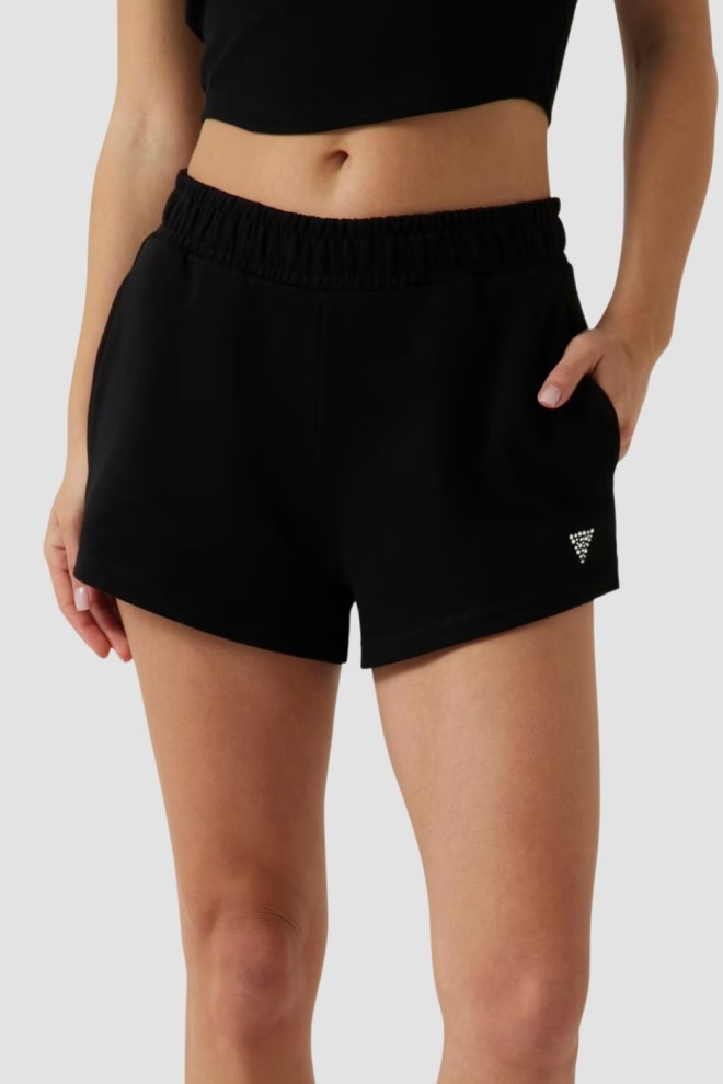 GUESS Pantaloni scurți Negri Primula pentru femei