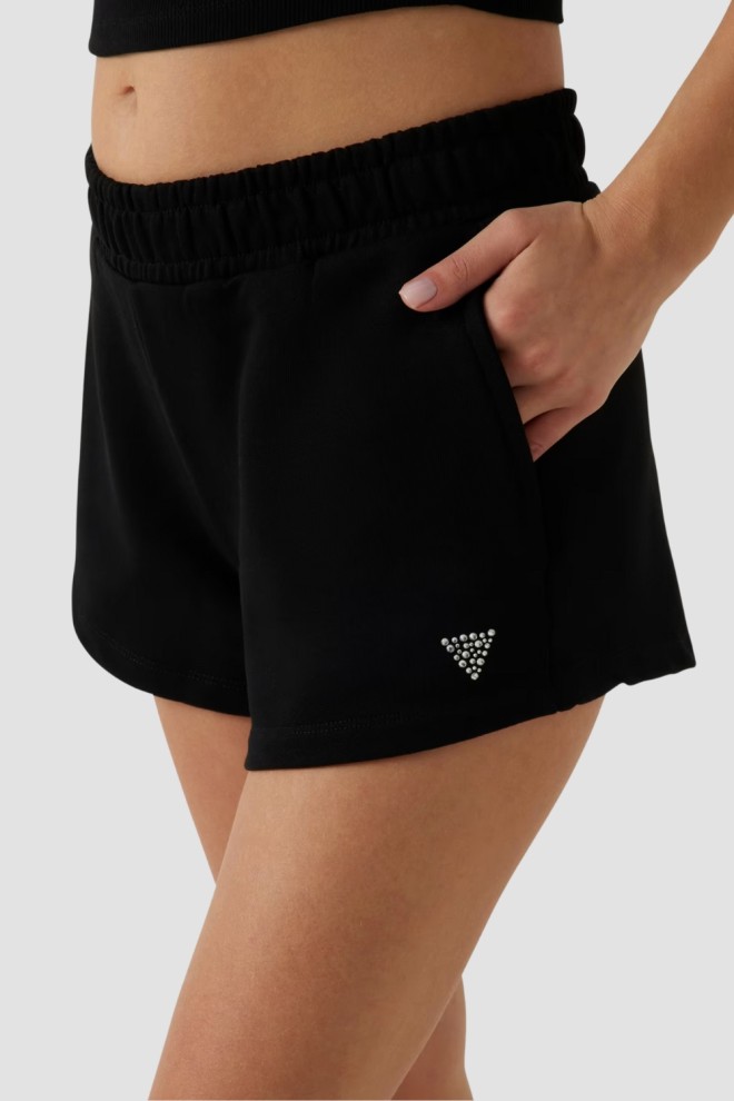 GUESS Pantaloni scurți Negri Primula pentru femei